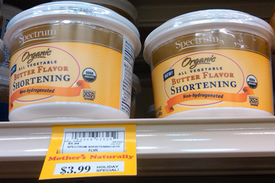 Spectrum shortening – new butter flavor, still dairy-free